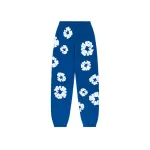 Denim Tears The Cotton Wreath Sweatpants-Blue