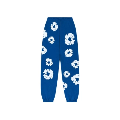Denim Tears The Cotton Wreath Sweatpants-Blue 01