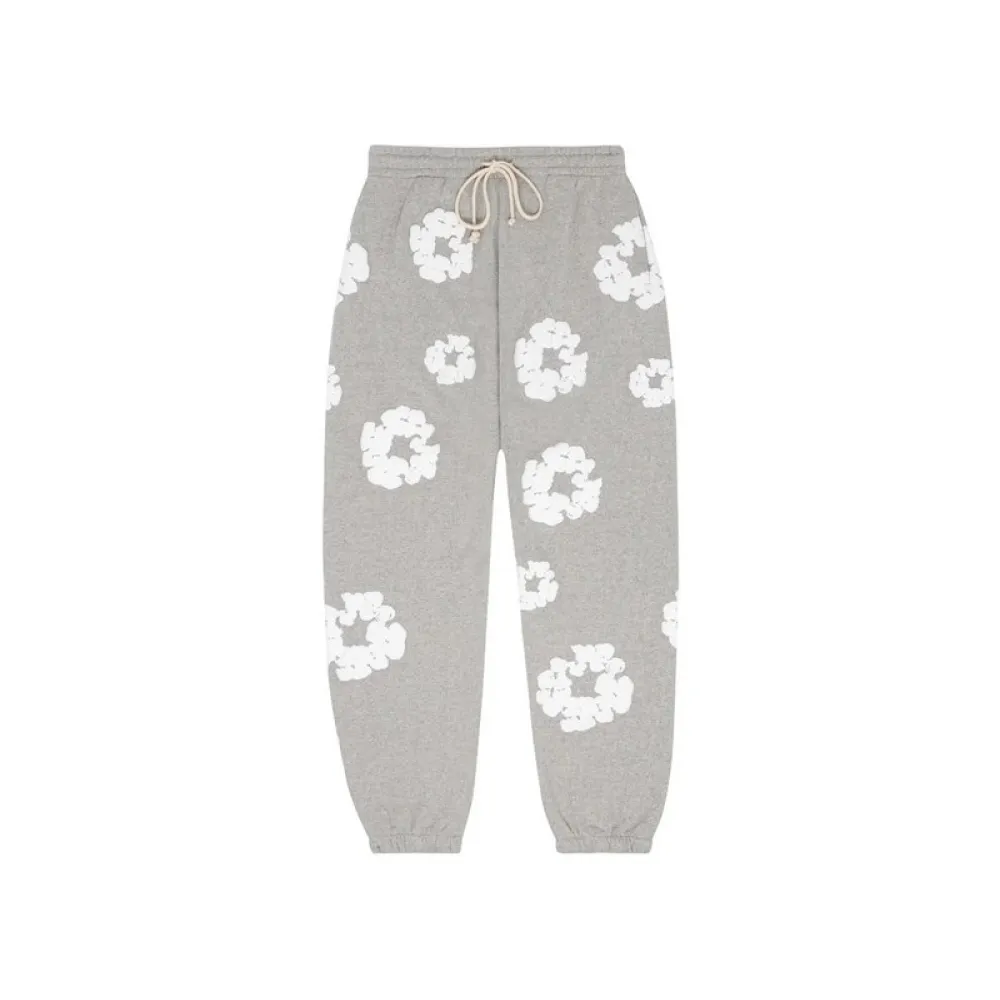 Denim Tears The Cotton Wreath Sweatpants-Grey