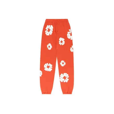 Denim Tears The Cotton Wreath Sweatpants-Orange 01