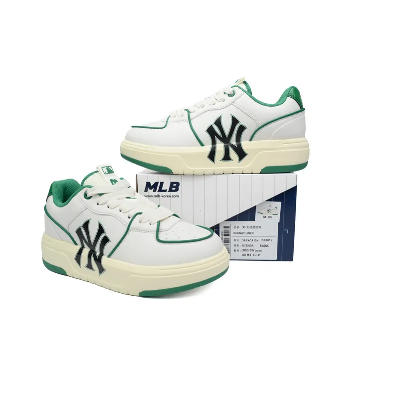 Giày MLB Chunky Liner New York Yankees 'White Green'