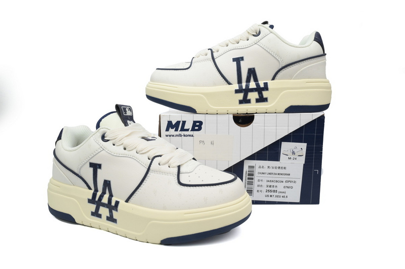 Giày MLB Chunky Liner Basic Dodgers 'White Navy'