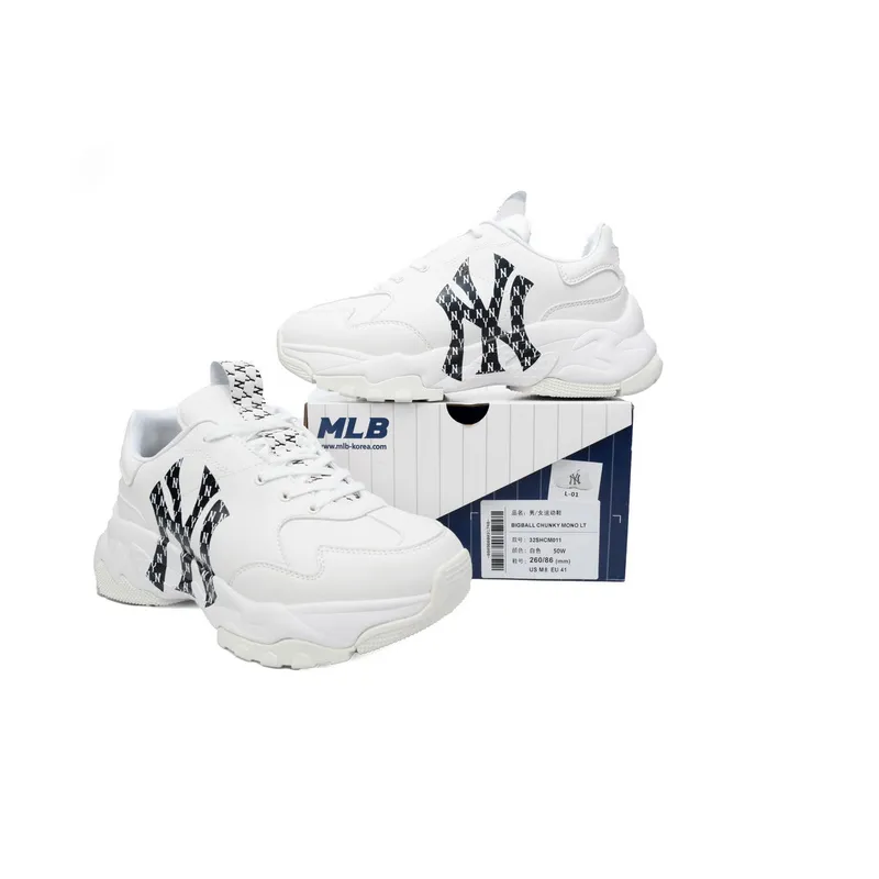 Giày MLB Chunky Liner Yankees Monogram 'White