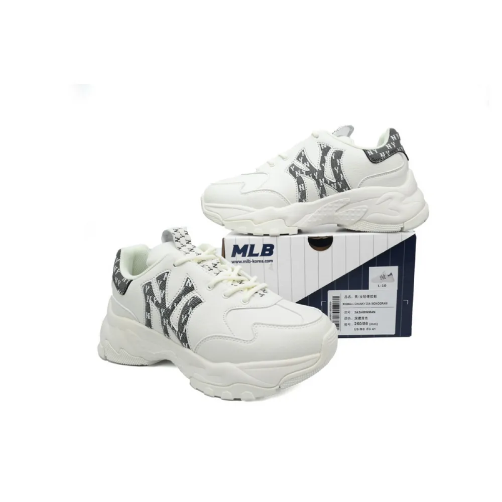 Giày MLB Chunky Window Monogram New York Yankees Black