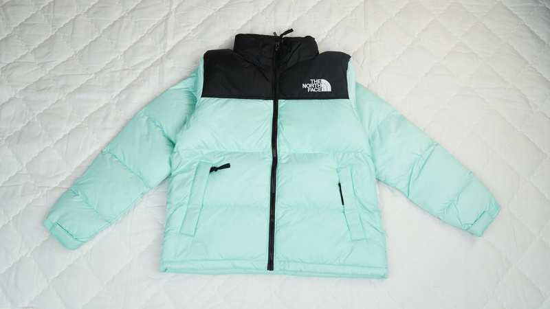 TheNorthFace Splicing White And Celeste
