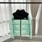 TheNorthFace Splicing White And Celeste