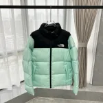 TheNorthFace Splicing White And Celeste