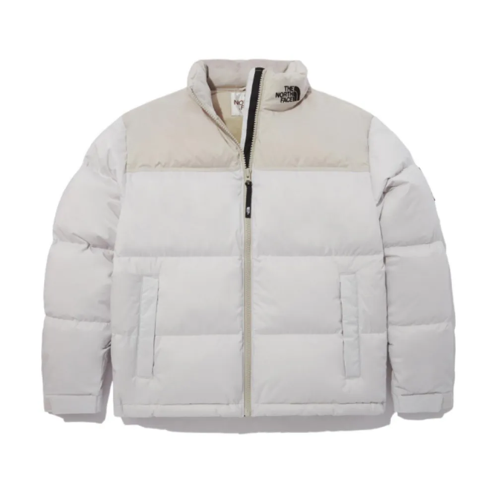 TheNorthFace Splicing White And Double Pinyin White