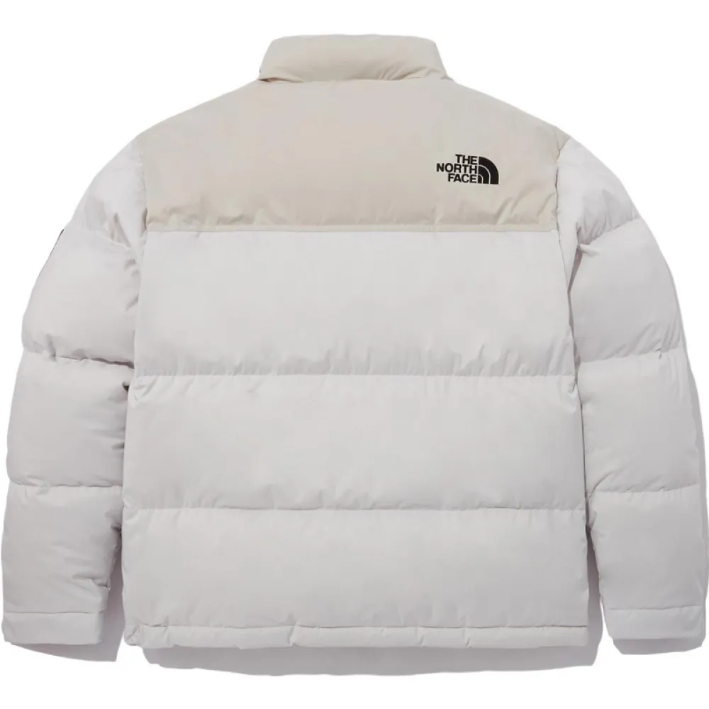 TheNorthFace Splicing White And Double Pinyin White