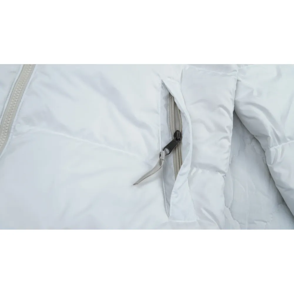 TheNorthFace Splicing White And Double Pinyin White