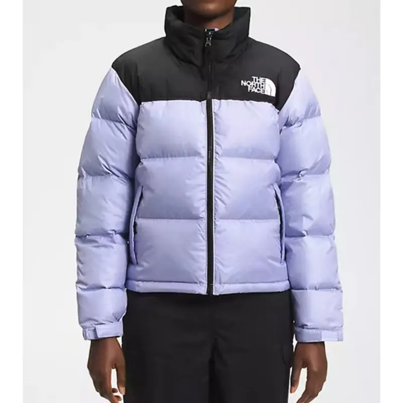 TheNorthFace Splicing White And Lavender Color