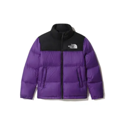 TheNorthFace Splicing White And Pur Ple 01