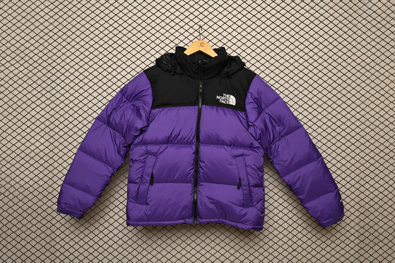 TheNorthFace Splicing White And Pur Ple