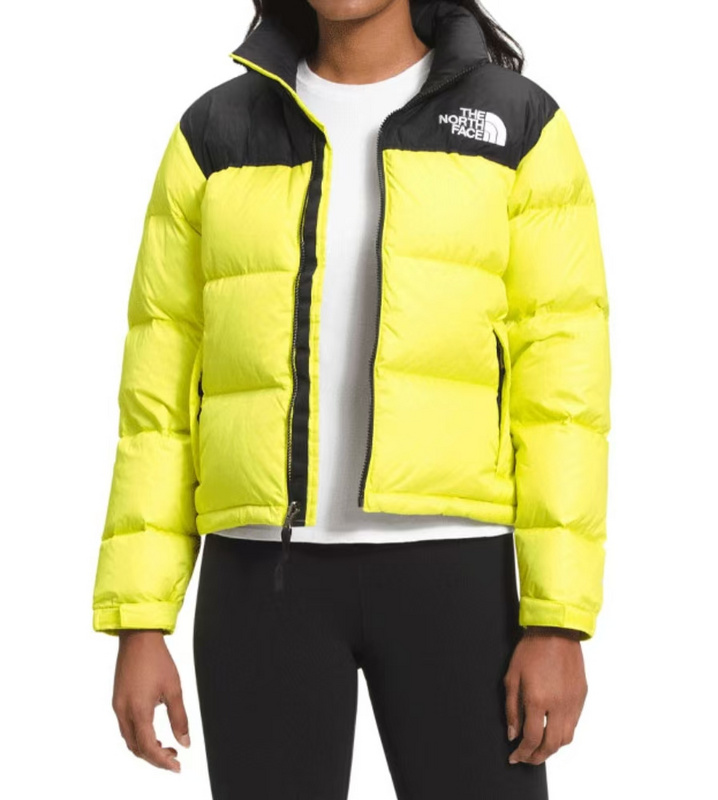 TheNorthFace Splicing White And Red Apple Green