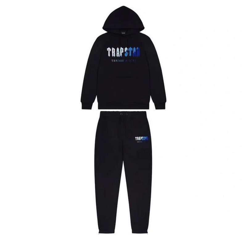 Trapstar Chenille Decoded Hoodie Tracksuit -Black