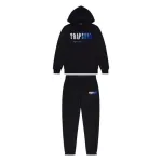 Trapstar Chenille Decoded Hoodie Tracksuit -Black