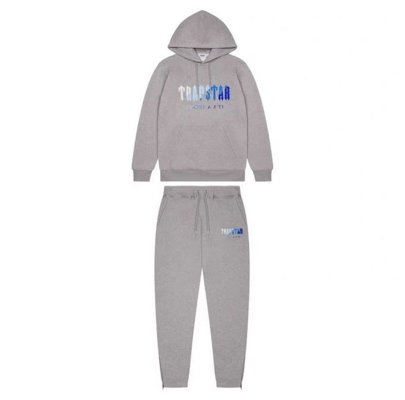 Trapstar Chenille Decoded Hoodie Tracksuit -Grey