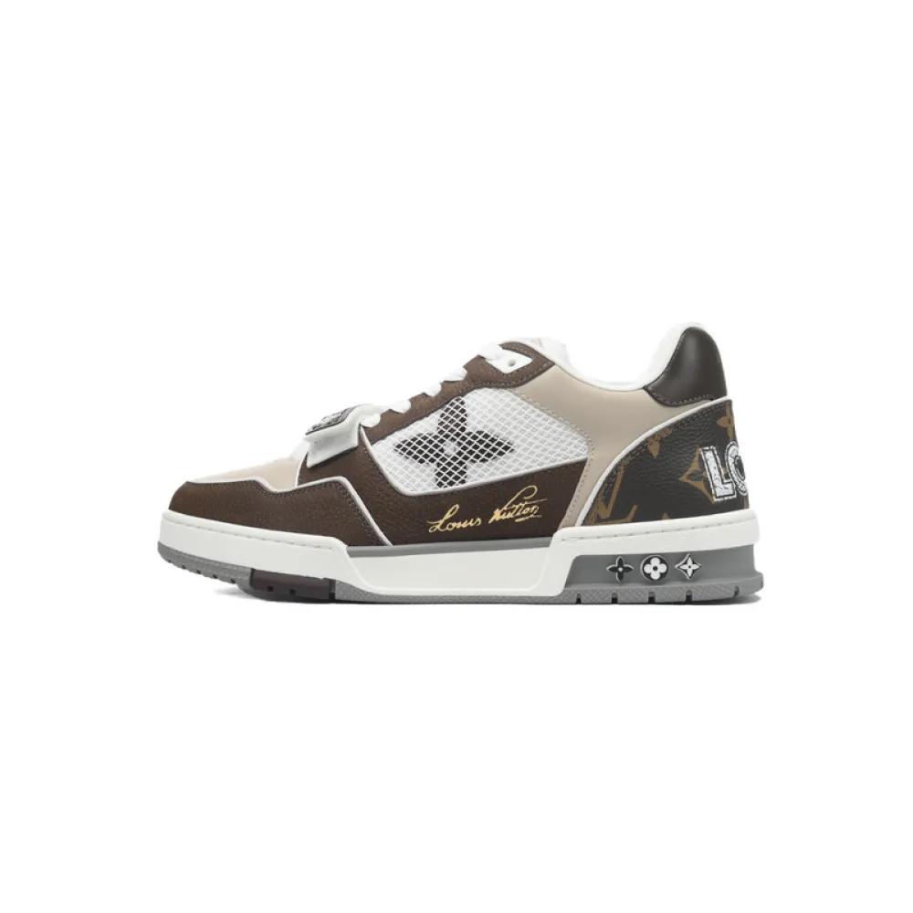 Louis Vuitton Trainer Coffee