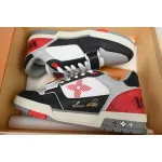 Louis Vuitton Trainer Black and Red 