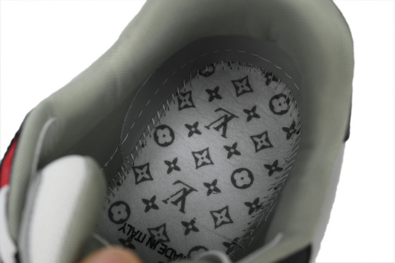 Louis Vuitton Trainer Black and Red 