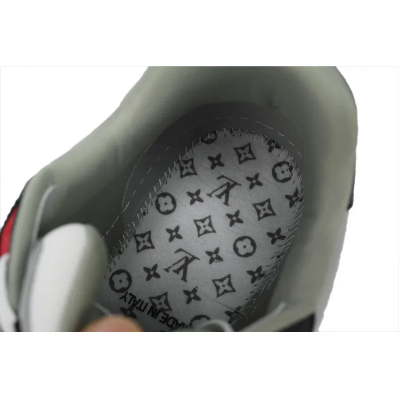 Louis Vuitton Trainer Black and Red 