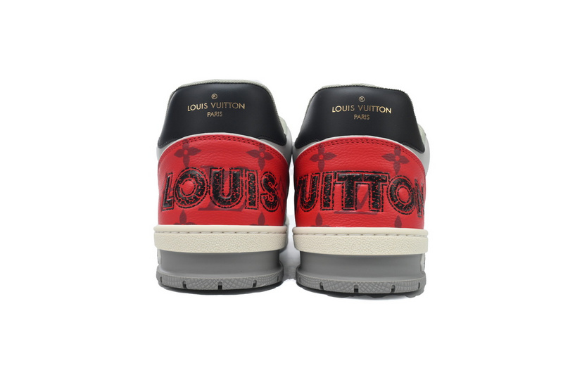 Louis Vuitton Trainer Black and Red 