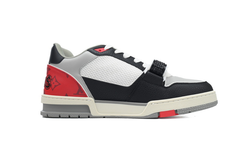 Louis Vuitton Trainer Black and Red 