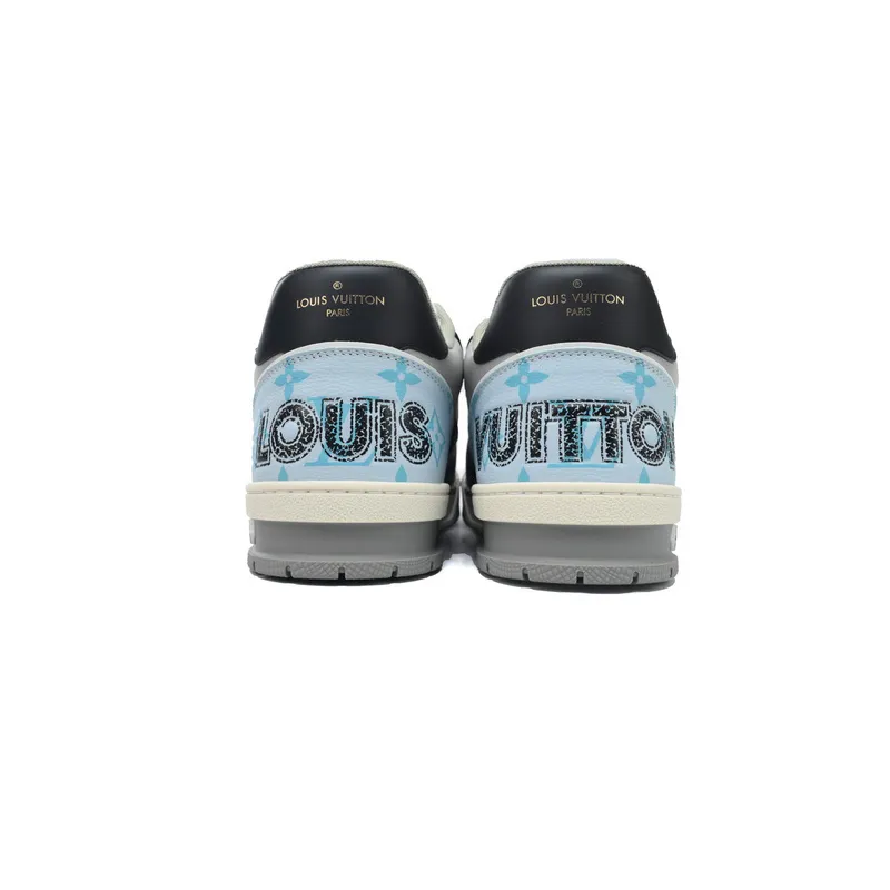 Louis Vuitton Trainer Black Blue