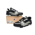 Louis Vuitton Trainer Black Gray White