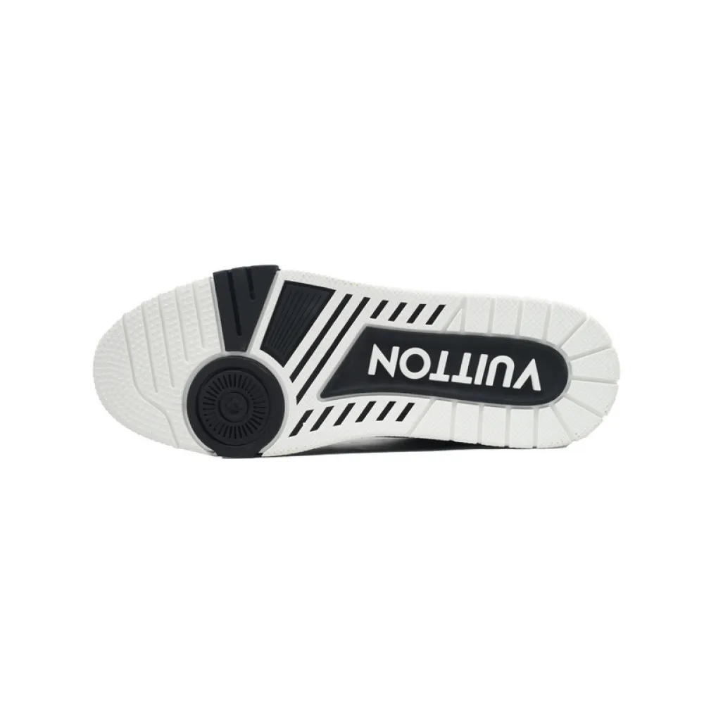 Louis Vuitton Trainer Black Gray White