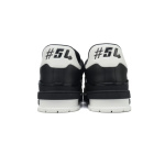 Louis Vuitton Trainer Black Gray White