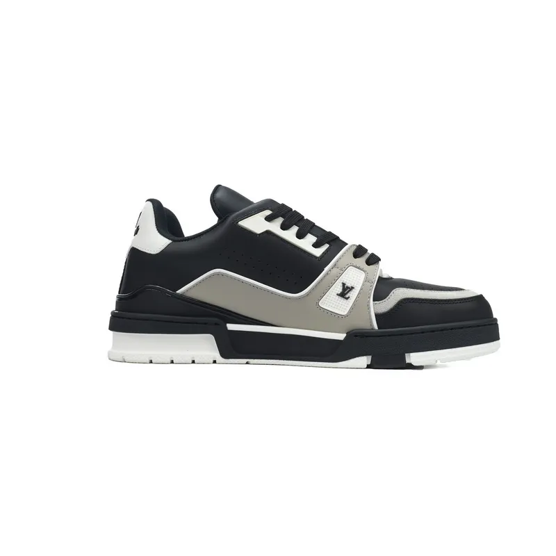 Louis Vuitton Trainer Black Gray White