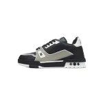 Louis Vuitton Trainer Black Gray White