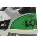 Louis Vuitton Trainer Black Green