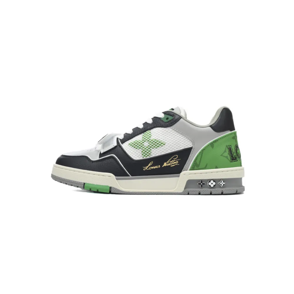 Louis Vuitton Trainer Black Green