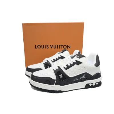 Louis Vuitton Trainer Black White 02