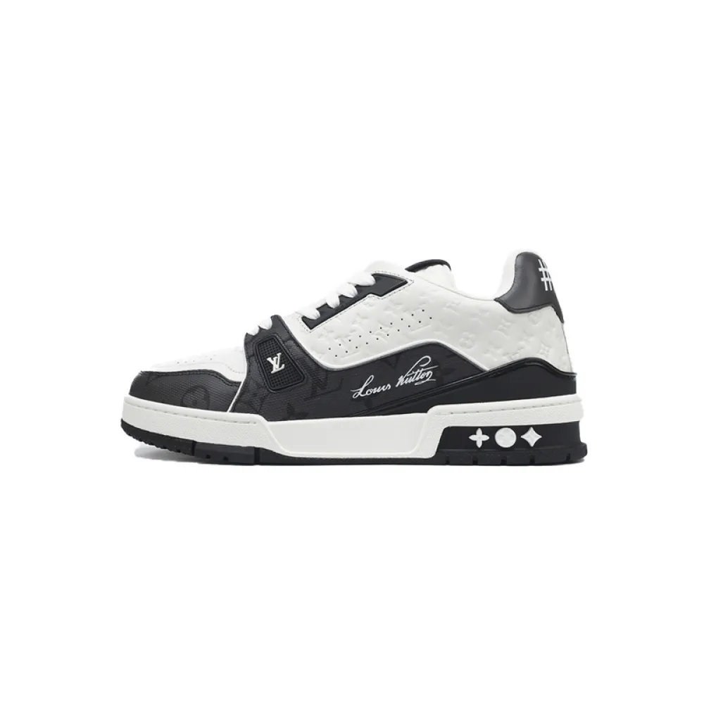 Louis Vuitton Trainer Black White