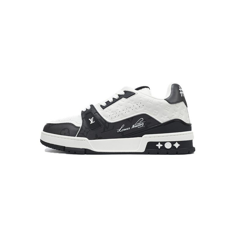 Louis Vuitton Trainer Black White