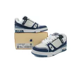 Louis Vuitton Trainer White Blue