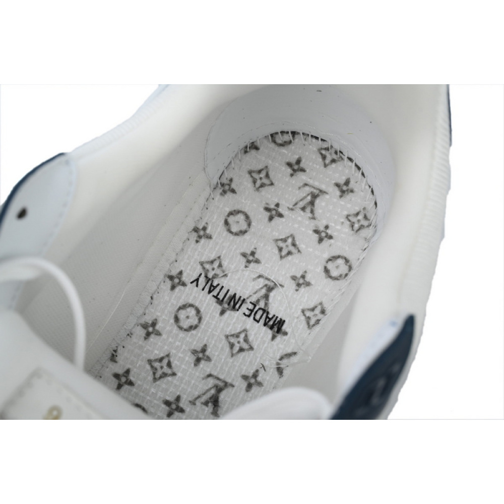 Louis Vuitton Trainer White Blue