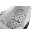 Louis Vuitton Trainer White Blue