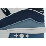 Louis Vuitton Trainer White Blue