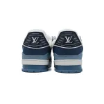 Louis Vuitton Trainer White Blue