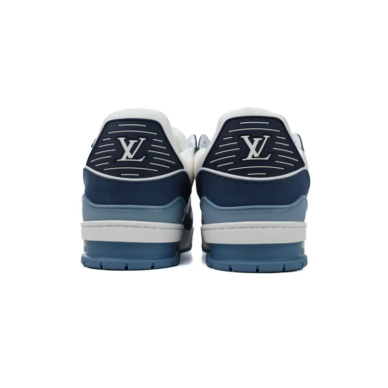 Louis Vuitton Trainer White Blue