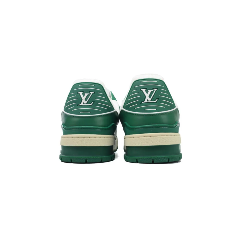 Louis Vuitton Trainer White Green