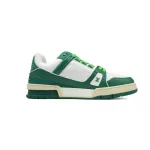 Louis Vuitton Trainer White Green
