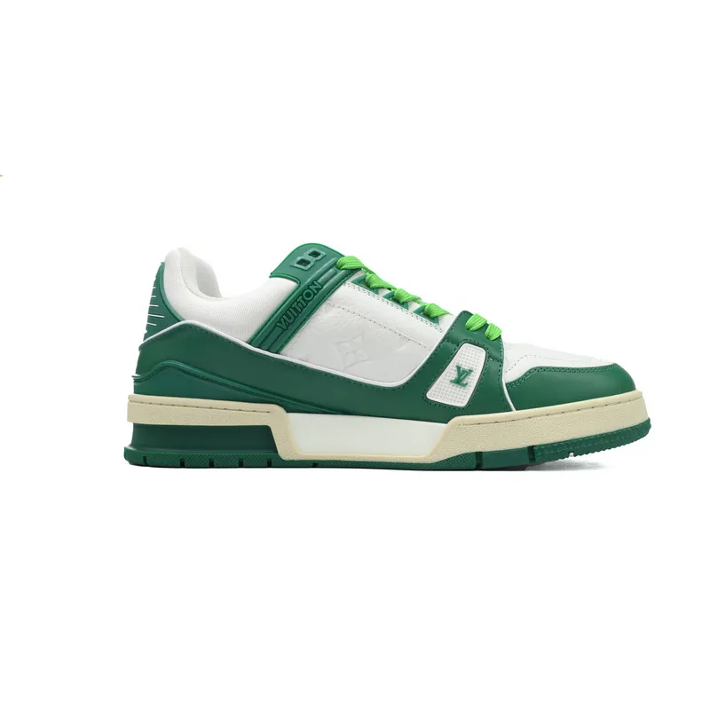 Louis Vuitton Trainer White Green