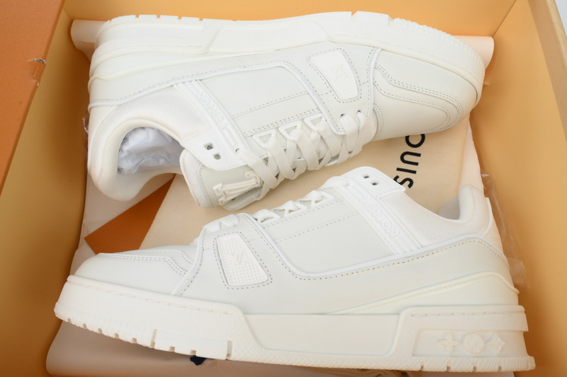 Louis Vuitton Trainer White Leather