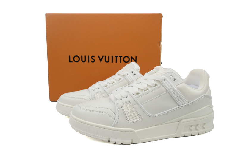 Louis Vuitton Trainer White Leather