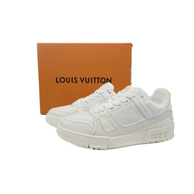 Louis Vuitton Trainer White Leather 02